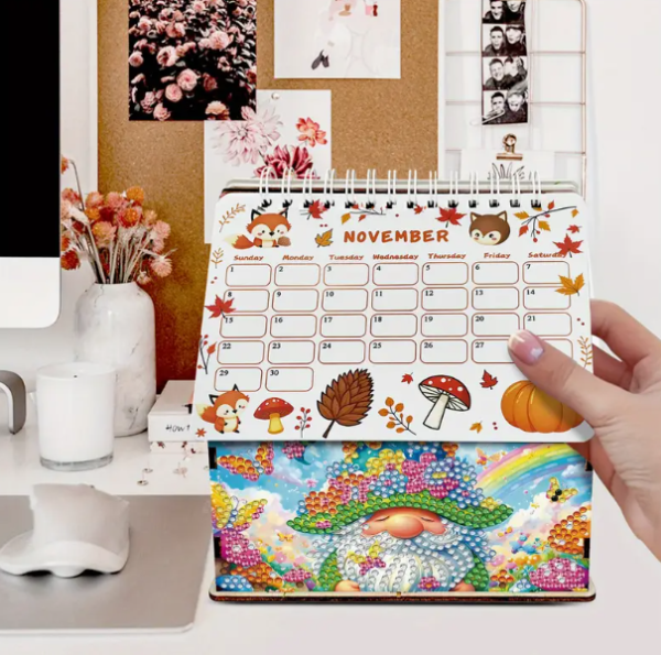 Diamond Painting Kalender Haus 2026 Wichtel